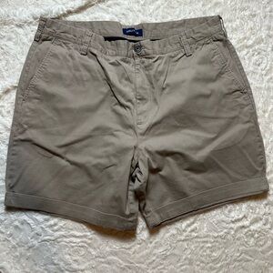 Nautica Men’s Stretch Chino Shorts Khaki Beige Size 36W